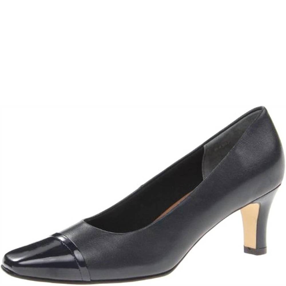 NEW THE WALKING CRADLE CO. women's race dress pump in navy kid